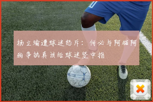 杨立瑜遭球迷怒斥：何必与阿猫阿狗争执真该给球迷竖中指